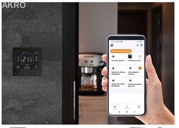 ESCO TC-710B WIFI TUYA CZARNY Sterowanie Podłogowe